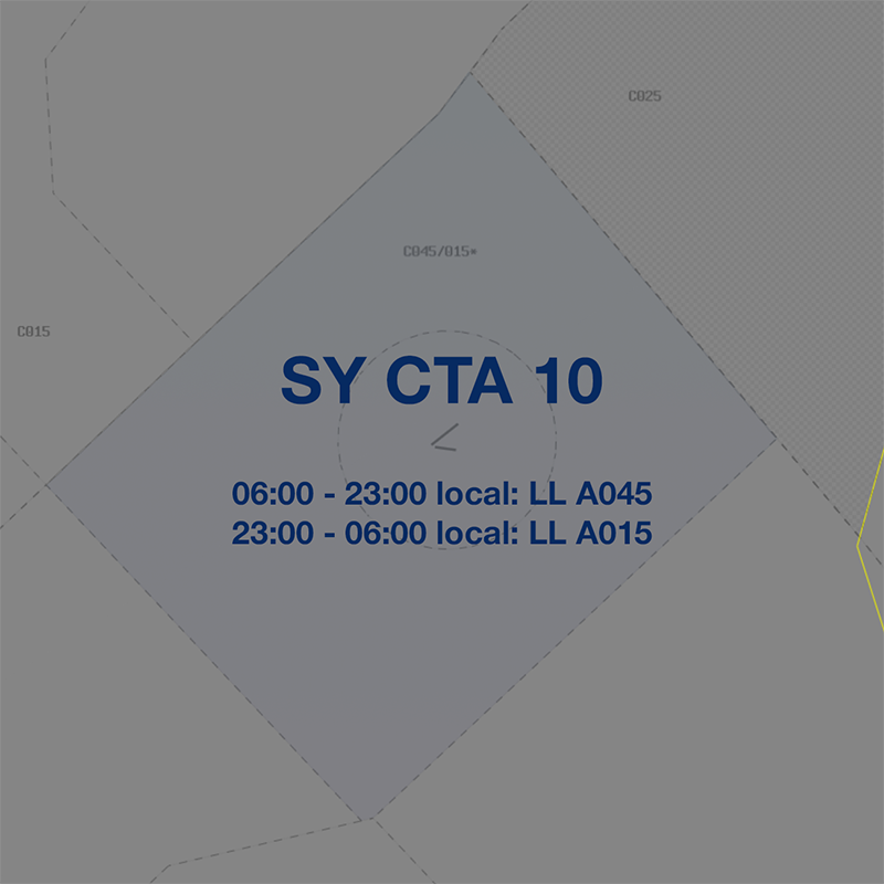 Sydney CTA C10 Airspace